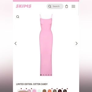 Skims loft lounge long slip dress